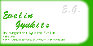 evelin gyukits business card